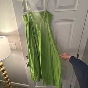 Zara Lime Green Maxi Dress